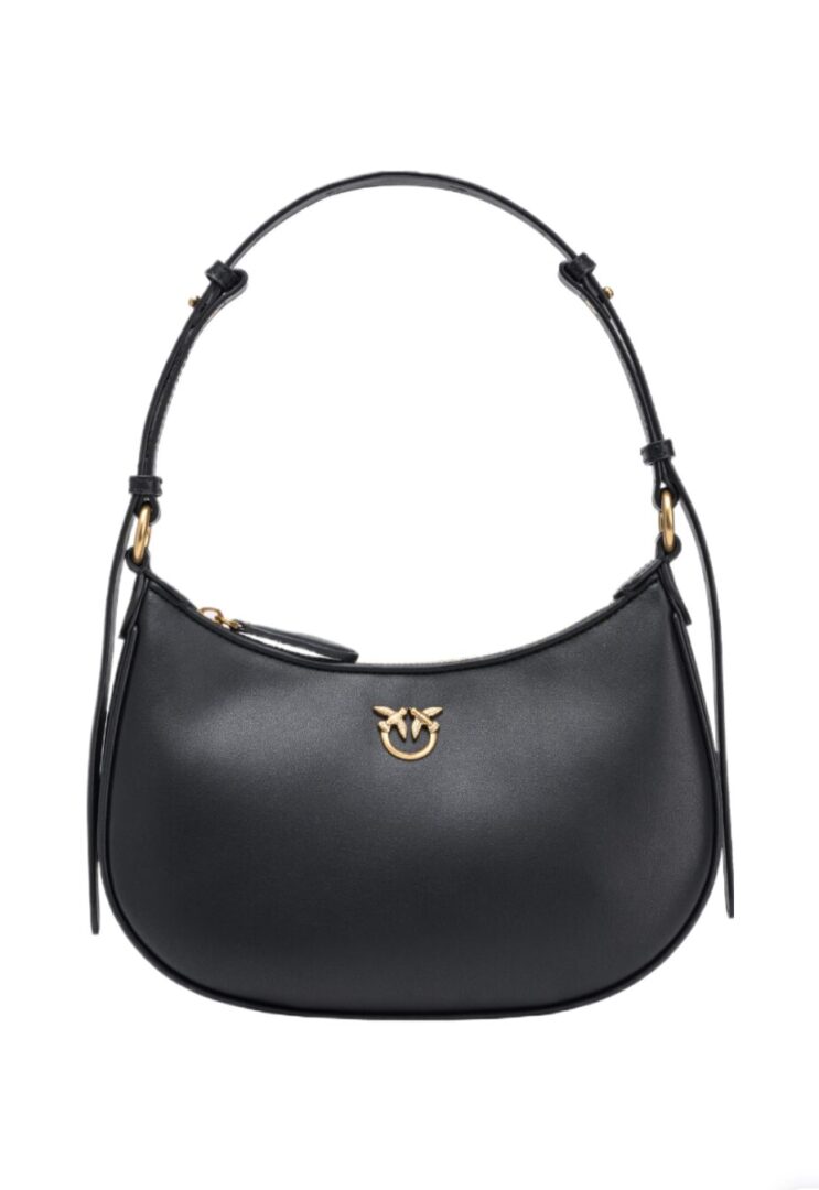 LOVE BAG HALF MOON SIMPLY - black