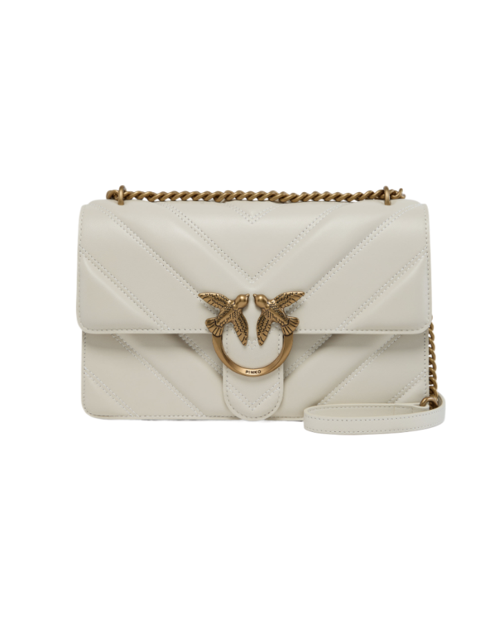 CLASSIC LOVE BAG ONE BIG CHEVRON - white