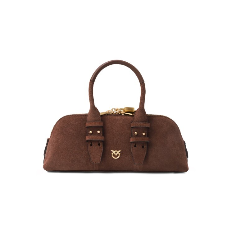 LOVE BAG BOWLING BAGUETTE – cognac