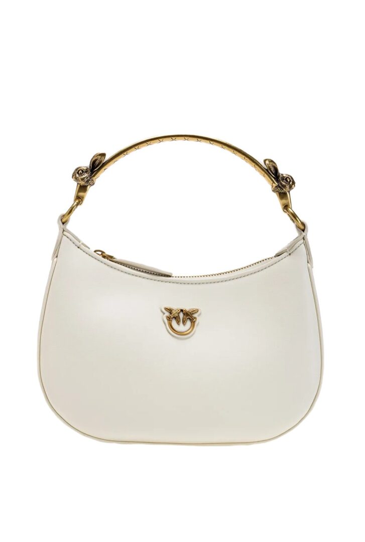 MINI LOVE BAG HALF-MOON CHINESE NEW YEAR – white-antique gold