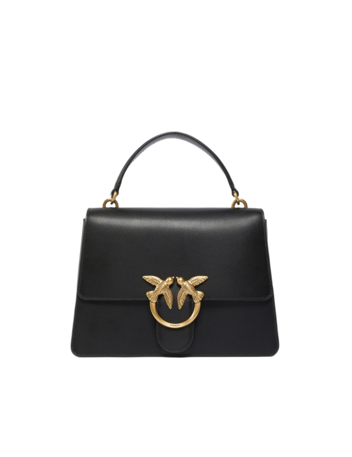 CLASSIC LOVE BAG ONE TOP HANDLE – black-antique gold