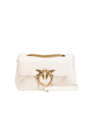 MINI LOVE BAG PUFF MAXI QUILT – white gold