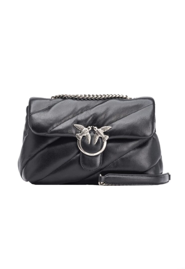 CLASSIC LOVE BAG PUFF QUILT - black/silver