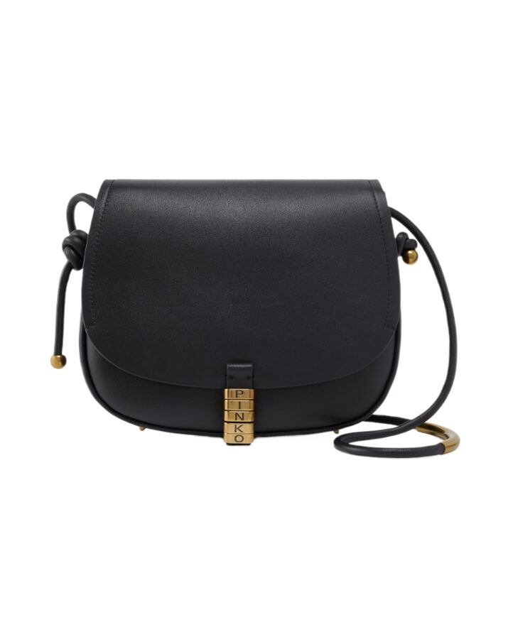 CLASSIC METAL SADDLE BAG - black